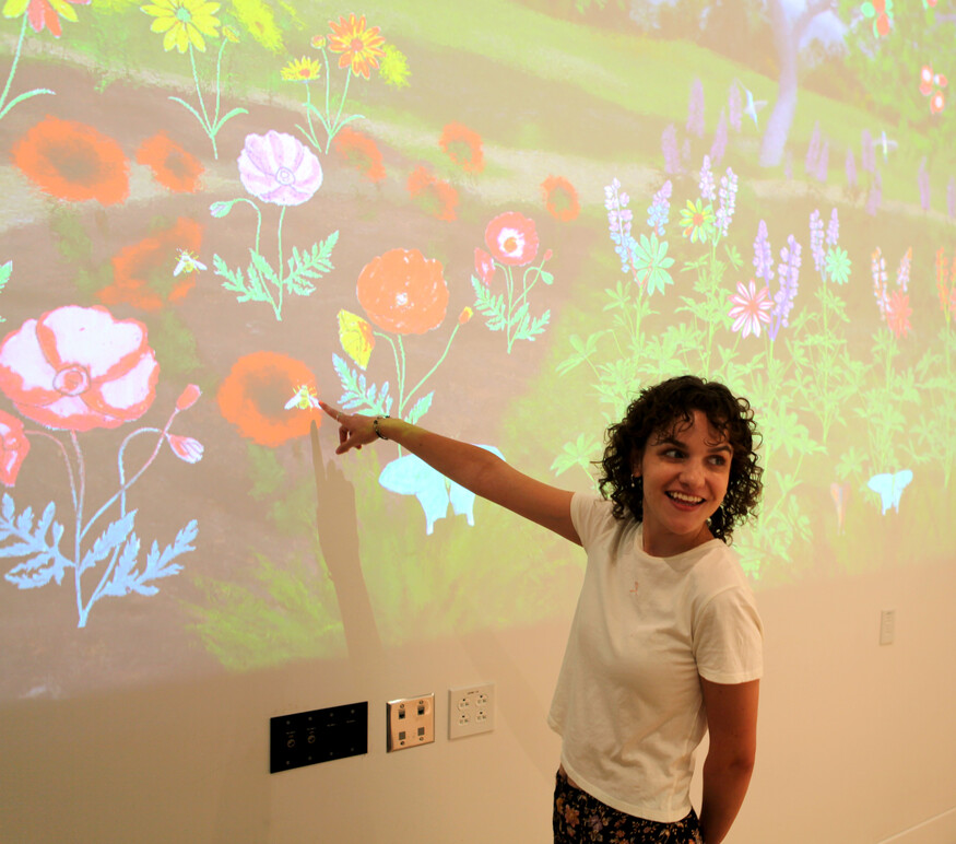 Virtual Art Garden Installation at the Palmer Museum of Art