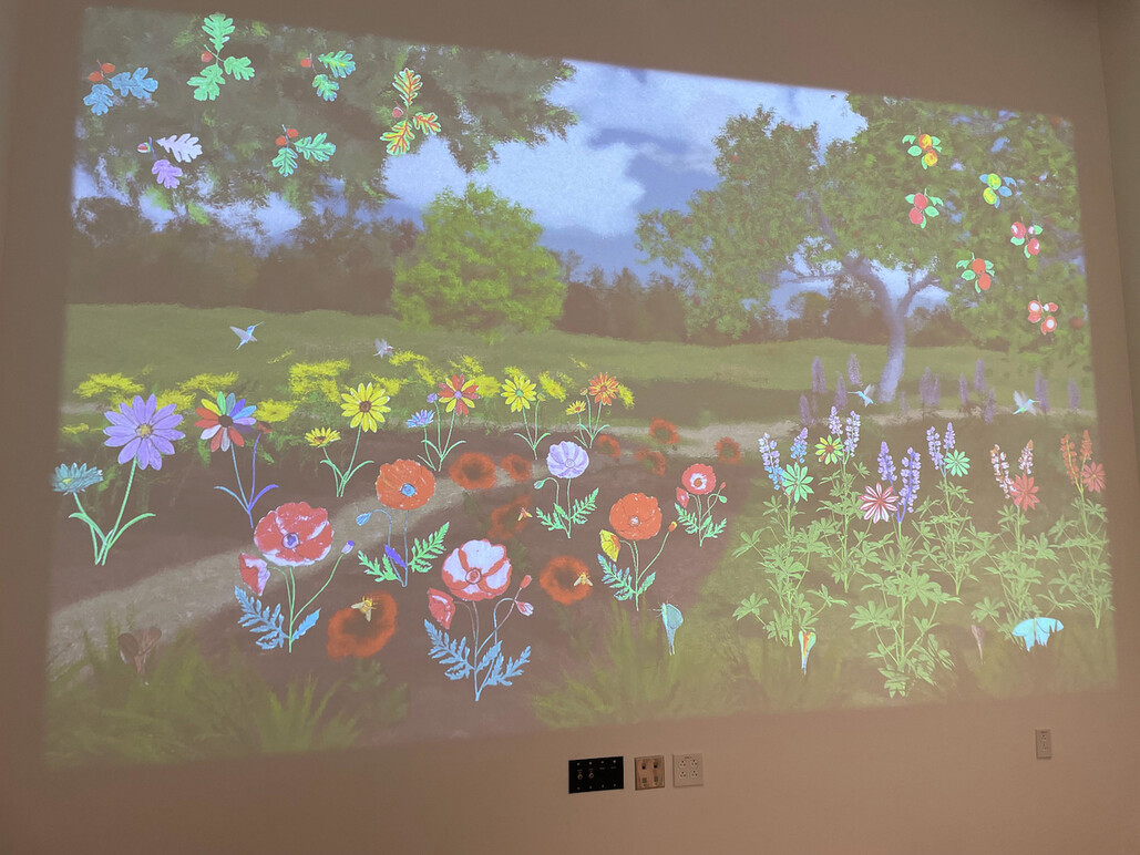 Virtual Art Garden Installation at the Palmer Museum of Art