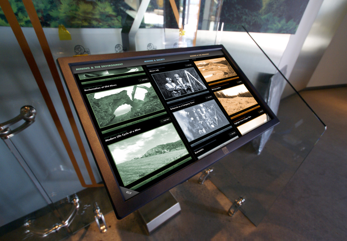 The interactive in the gallery.