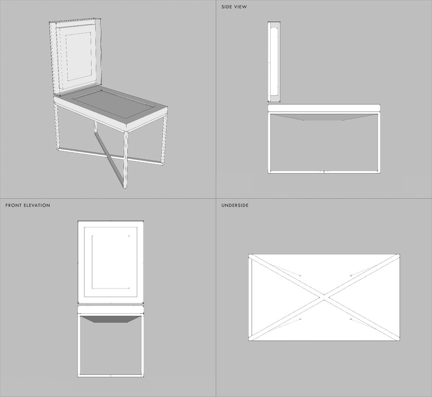 Table drawing set.